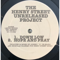 Johnny D & Nicky P The Henry Street Unreleased Project Vinyl 12" USED