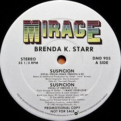 Brenda K. Starr Suspicion Vinyl 12" USED