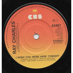 Ray Charles I Wish You Were Here Tonight Vinyl 7" USED
