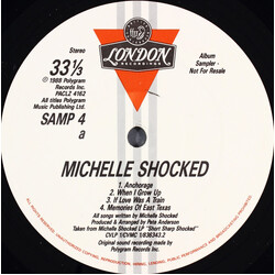 Michelle Shocked London Records Sampled Vinyl LP USED