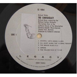 Richard Bales The Confederacy Vinyl LP USED