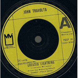 John Travolta Greased Lightning Vinyl 7" USED