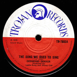 Desmond Dekker The Song We Used To Sing Vinyl 7" USED
