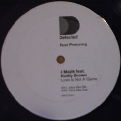 J Majik Love Is Not A Game Vinyl 12" USED