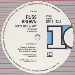 Russ Brown Gotta Find A Way Vinyl 12" USED