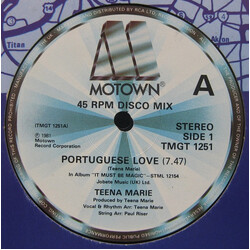 Teena Marie Portuguese Love Vinyl 12" USED