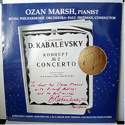 Dmitry Kabalevsky / Ozan Marsh / Paul Freeman (3) / Royal Philharmonic Orchestra Concerto No. 2 In G Minor (New Version) And Selected Piano Works Viny