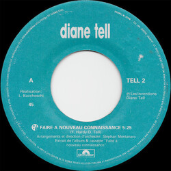 Diane Tell Faire À Nouveau Connaissance USED VINYL 7INCH 45 RPM SINGLE