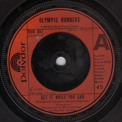 Olympic Runners Get It While You Can Vinyl 7" USED