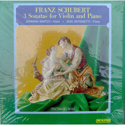 Franz Schubert / Johanna Martzy / Jean Antonietti 3 Sonatas For Violin And Piano Vinyl LP USED