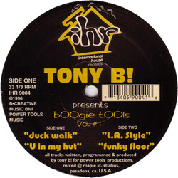 Tony B! Boogie Tools Vol. # 1 Vinyl 12" USED