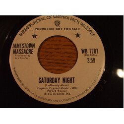 Jamestown Massacre Saturday Night / Valley Vinyl 7" USED