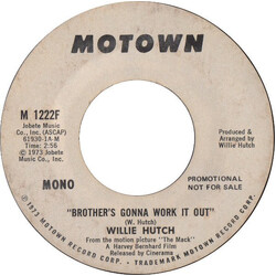 Willie Hutch Brother's Gonna Work It Out Vinyl 7" USED