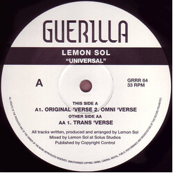 Lemon Sol Universal Vinyl 12" USED