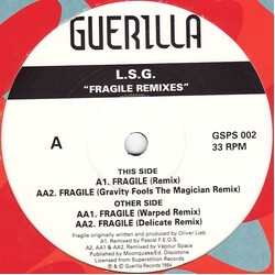 L.S.G. Fragile (Remixes) Vinyl 12" USED