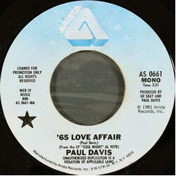 Paul Davis (3) '65 Love Affair Vinyl 7" USED