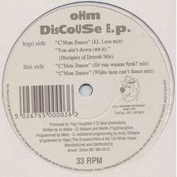 Ohm Discouse E.P. Vinyl 12" USED
