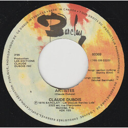 Claude Dubois Artistes USED VINYL 7INCH 45 RPM SINGLE