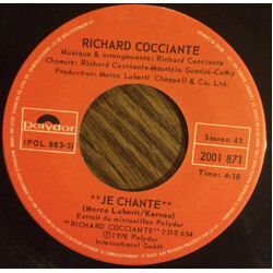 Riccardo Cocciante Je Chante USED VINYL 7INCH SINGLE