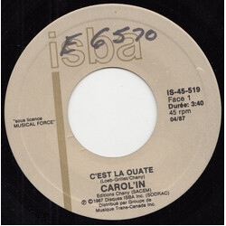 Carol'in C'est La Ouate Vinyl 7" USED