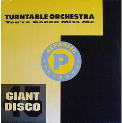 Turntable Orchestra You're Gonna Miss Me Vinyl 12" USED