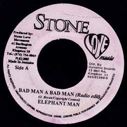 Elephant Man Bad Man A Bad Man Vinyl 7" USED