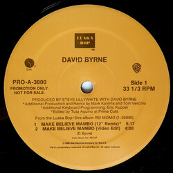 David Byrne Make Believe Mambo Vinyl 12" USED