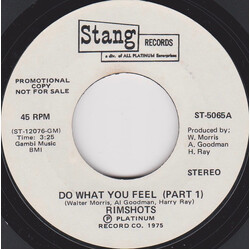 The Rimshots Do What You Feel Vinyl 7" USED