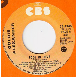Goldie Alexander Fool In Love Vinyl 7" USED