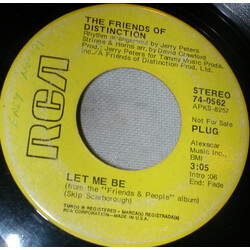 The Friends Of Distinction Let Me Be / Long Time Comin' My Way Vinyl 7" USED