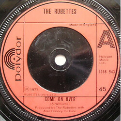 The Rubettes Come On Over Vinyl 7" USED