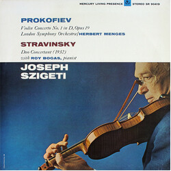 Joseph Szigeti / Sergei Prokofiev / Igor Stravinsky Violin Concerto No. 1 In D, Opus 19 / Duo Concertant Vinyl LP USED
