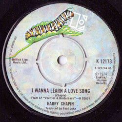 Harry Chapin I Wanna Learn A Love Song Vinyl 7" USED