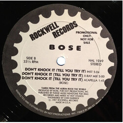 B.O.S.E. Don't Knock It (Till You Try It) Vinyl 12" USED