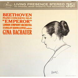 Ludwig van Beethoven / Gina Bachauer / Stanislaw Skrowaczewski Piano Concerto No. 5 In E Flat, Op. 73 "Emperor" Vinyl LP USED