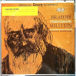 Johannes Brahms / Nathan Milstein / Philharmonia Orchestra / Anatole Fistoulari Violin Concerto Vinyl LP USED