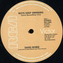 David Bowie Boys Keep Swinging Vinyl 12" USED
