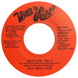 The Beatles What's It All About? Vinyl 7" USED