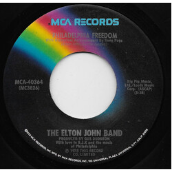 Elton John Band Philadelphia Freedom Vinyl 7" USED