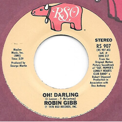 Robin Gibb Oh! Darling Vinyl 7" USED