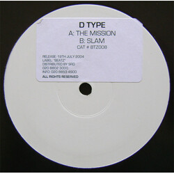 D-Type The Mission Vinyl 12" USED