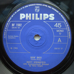 Dusty Springfield Goin' Back Vinyl 7" USED