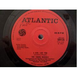 The Young Rascals A Girl Like You Vinyl 7" USED