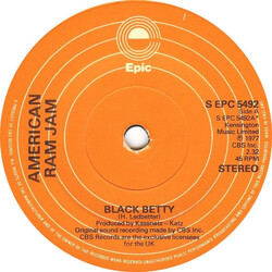 Ram Jam Black Betty Vinyl 7" USED