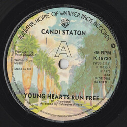 Candi Staton Young Hearts Run Free Vinyl 7" USED
