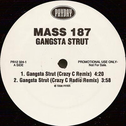 Mass 187 Gangsta Strut Vinyl 12" USED