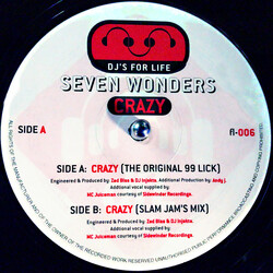 Seven Wonders Crazy Vinyl 12" USED