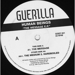 Human Beings The Message EP Vinyl 12" USED
