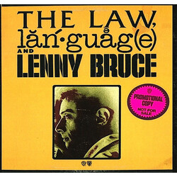 Lenny Bruce The Law, Language And Lenny Bruce Vinyl LP USED