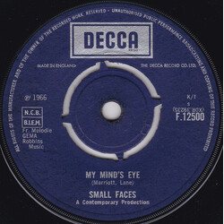 Small Faces My Mind's Eye Vinyl 7" USED